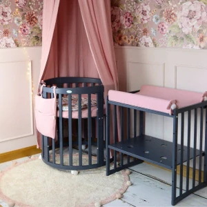 Luxusní postýlka 7 v 1 - Grafit