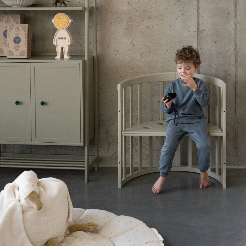 Luxusní postýlka 7 v 1 - Light Olive