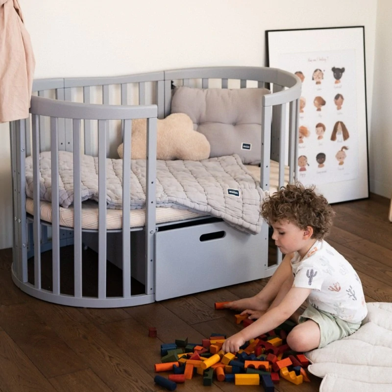 Luxusní postýlka 7 v 1 - Grey